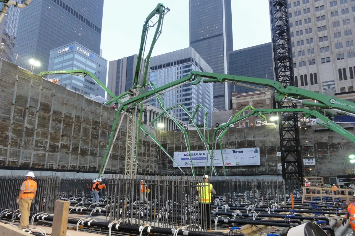 Wilshire Grand Record Mat Pour